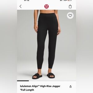 Lululemon align high rise jogger/size 0/ color true navy